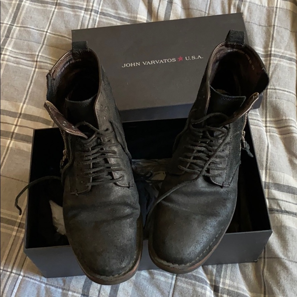 Men’s John Varvatos Barrett Side Zip Boot Size 10